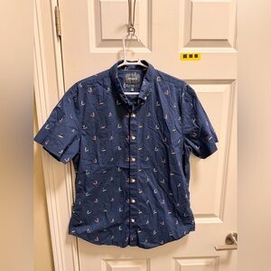 Mens Bonobos Short Sleeve Button Down Shirt
